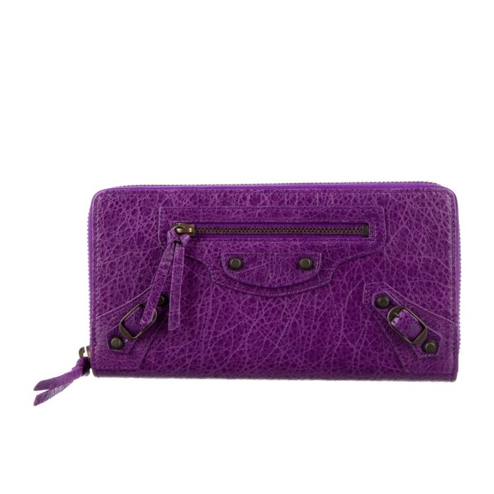 NWT Purple Balenciaga City Wallet